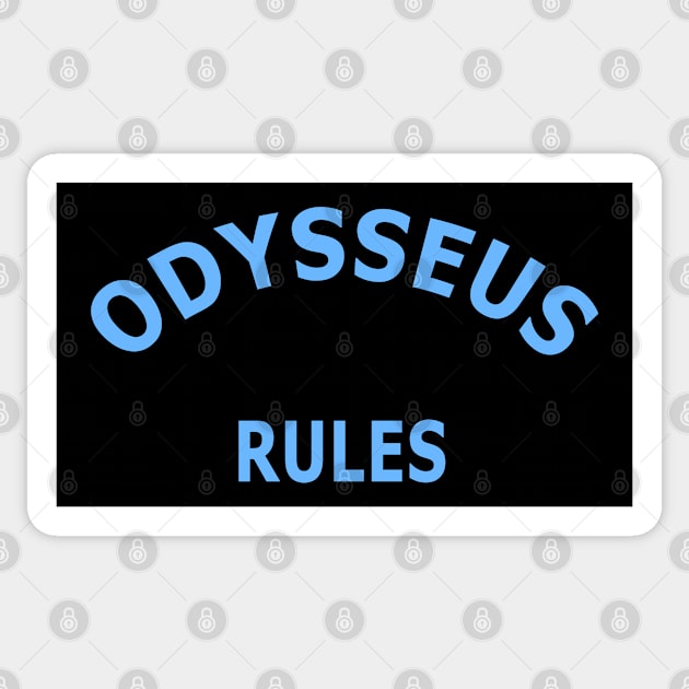 Odysseus Rules Sticker by Lyvershop